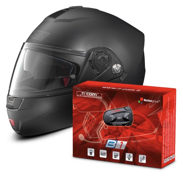 Modulare Apribile Nolan N91 Evo Classic N-Com Flat Black 10