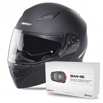 Casque Modulare Apribile NOX N965 Matt Black Casque Modulare Apribile NOX N965 Matt Black