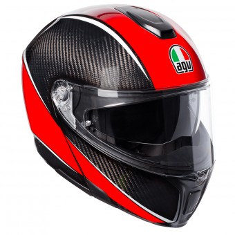 Casque Modulare Apribile AGV Sportmodular Aero Carbon Red Casque Modulare Apribile AGV Sportmodular Aero Carbon Red