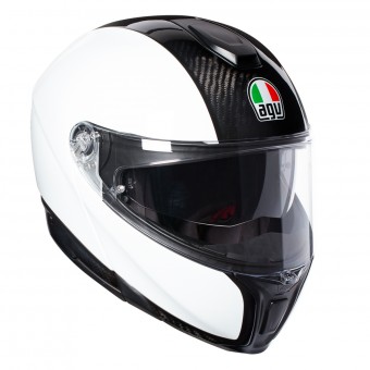 Casque Modulare Apribile AGV Sportmodular Carbon White Casque Modulare Apribile AGV Sportmodular Carbon White