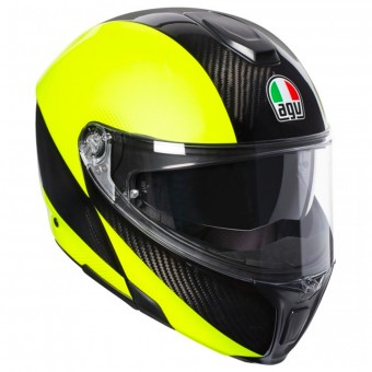 Modulare Apribile AGV Sportmodular Hi-Vis Carbon Yellow Fluo