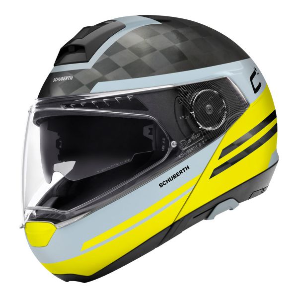 Modulare Apribile Schuberth C4 Pro Carbon Tempest Jaune