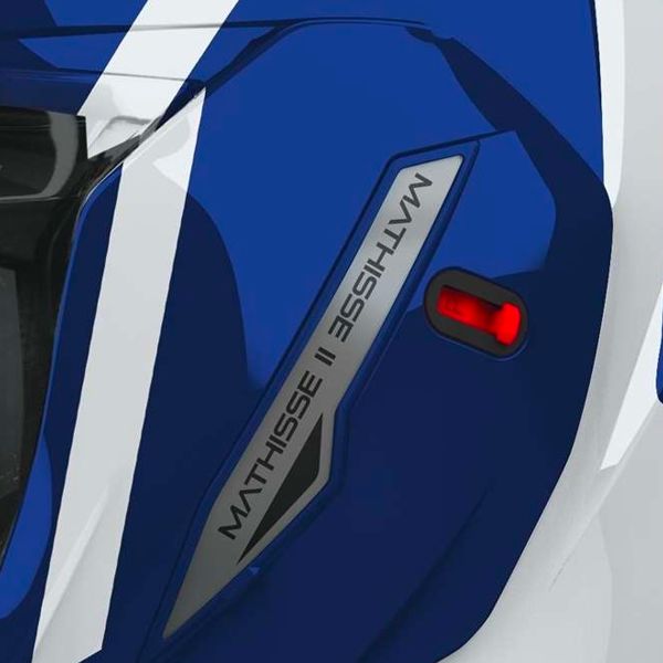 Airoh Mathisse II Genius Blu Rosso Lucido