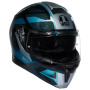 Casque Modulare Apribile AGV Streetmodular Ledro Matt Black Powder Blue