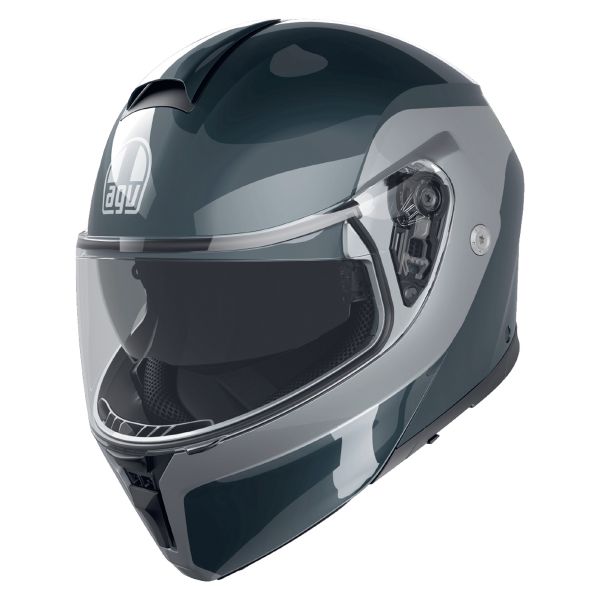 Modulare Apribile AGV Streetmodular Levico Grey Silver Modulare Apribile AGV Streetmodular Levico Grey Silver