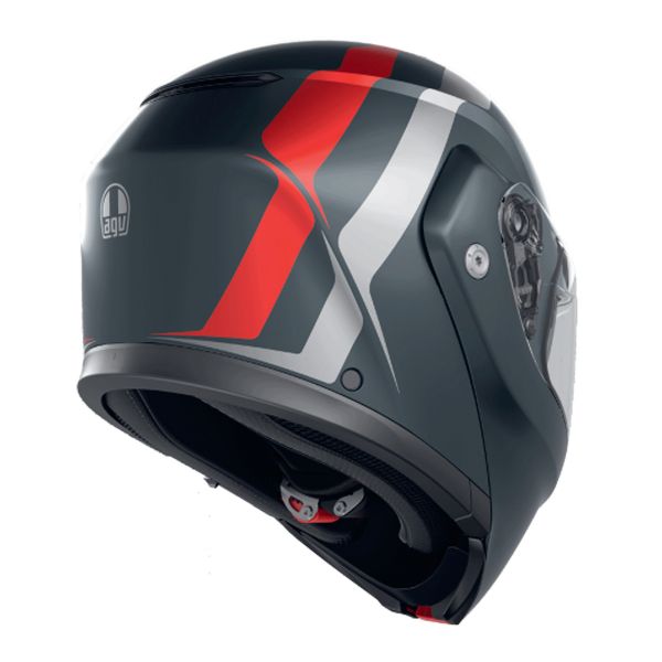 AGV Streetmodular Resia Matt Grey Silver Red