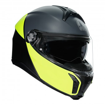 Casque Modulare Apribile AGV Tourmodular Balance Matt Black Yellow Fluo Grey Casque Modulare Apribile AGV Tourmodular Balance Matt Black Yellow Fluo Grey