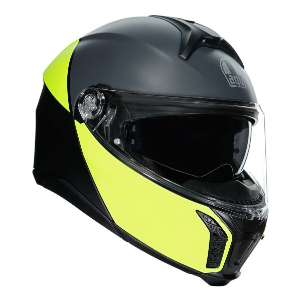 Modulare Apribile AGV Tourmodular Balance Matt Black Yellow Fluo Grey