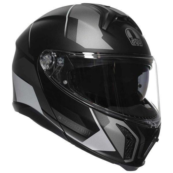 Modulare Apribile AGV Tourmodular Perception Matt Black Silver Modulare Apribile AGV Tourmodular Perception Matt Black Silver