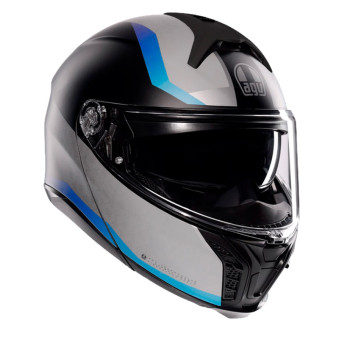 Casque Modulare Apribile AGV Tourmodular Stray Matt Nero Grigio Blu Casque Modulare Apribile AGV Tourmodular Stray Matt Nero Grigio Blu