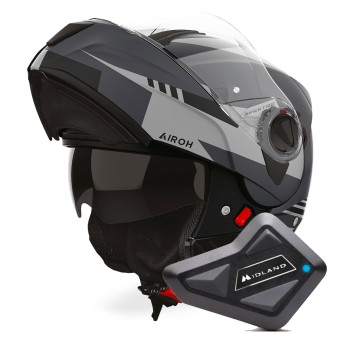 Modulare Apribile Airoh Specktre Clever Anthracite Matt + Kit Bluetooth BT Mini