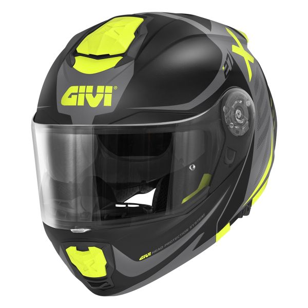 Modulare Apribile Givi X27 Dimension Matt Black Titanium Yellow