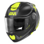 Casque Modulare Apribile Givi X27 Dimension Matt Black Titanium Yellow