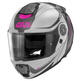 Modulare Apribile Givi X27 Dimension Matt Titanium Fuchsia
