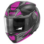 Casque Modulare Apribile Givi X27 Sector Matt Black Titanium Fuchsia