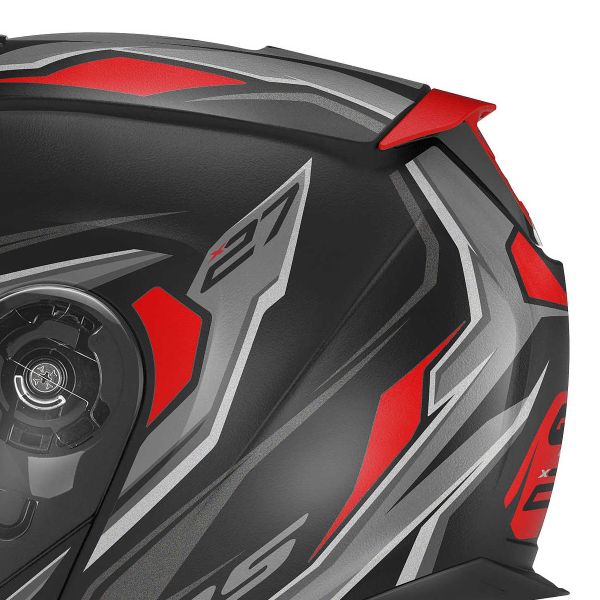 Givi X27 Sector Matt Black Titanium Red