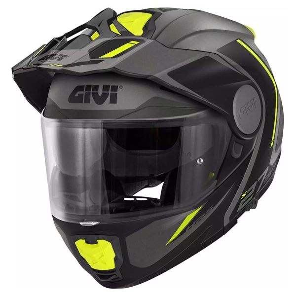Modulare Apribile Givi X27 Tourer Graphic  Matt Titanium Yellow