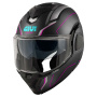 Casque Modulare Apribile Givi X36 Fiber Pulse Nero opaco Argento Fucsia