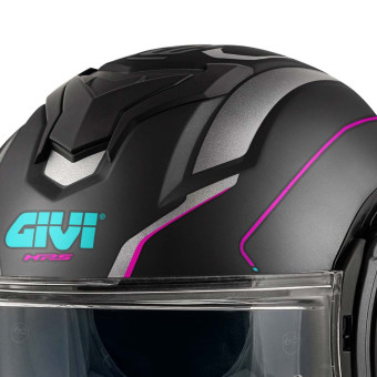 Givi X36 Fiber Pulse Nero opaco Argento Fucsia