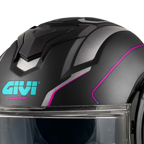 Givi X36 Fiber Pulse Nero opaco Argento Fucsia