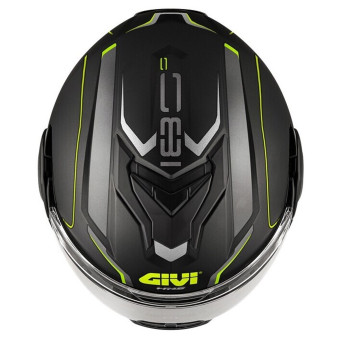 Givi X36 Fiber Pulse Nero opaco Argento giallo