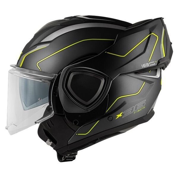 Givi X36 Fiber Pulse Nero opaco Argento giallo