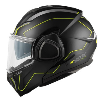 Givi X36 Fiber Pulse Nero opaco Argento giallo