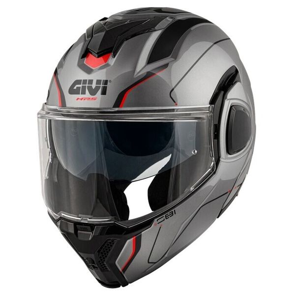 Modulare Apribile Givi X36 Fiber Pulse Titanio Nero Rosso