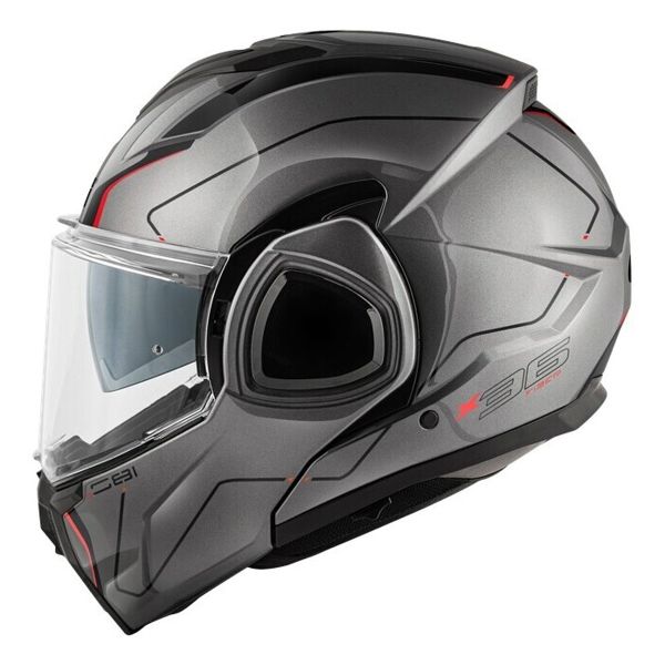 Givi X36 Fiber Pulse Titanio Nero Rosso