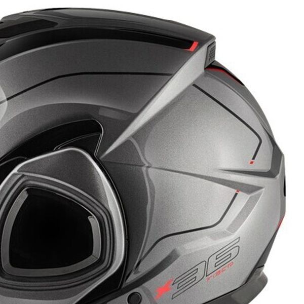 Givi X36 Fiber Pulse Titanio Nero Rosso