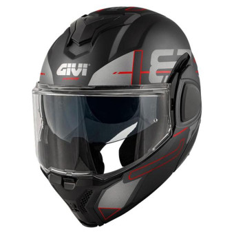 Modulare Apribile Givi X36 Vertigo Matt Black Red