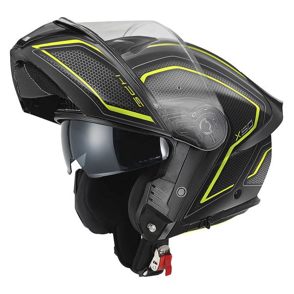 Givi X50 Fiber Hologram Matt Black Titanium Yellow
