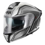 Casque Modulare Apribile Givi X50 Fiber Hologram Silver Black Metal Titanium Red