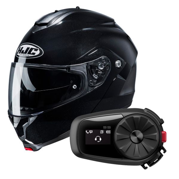 Modulare Apribile HJC C91 Metal Black + Kit Bluetooth 5S Solo