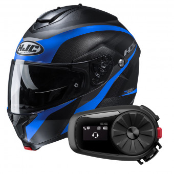 Modulare Apribile HJC C91 Taly MC2SF + Kit Bluetooth 5S Solo