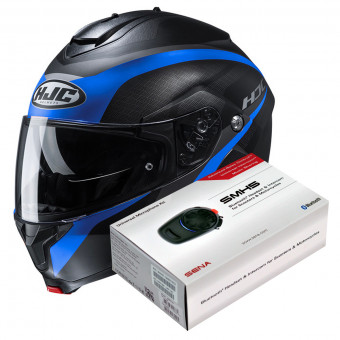 Modulare Apribile HJC C91 Taly MC2SF + Kit Bluetooth SMH5 Solo