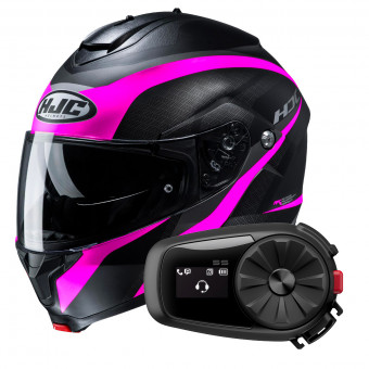 Modulare Apribile HJC C91 Taly MC8SF + Kit Bluetooth 5S Solo