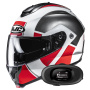 Casque Modulare Apribile HJC C91N Jyn MC1 + Kit bluetooth 5R Lite Solo