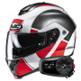 Casque Modulare Apribile HJC C91N Jyn MC1 + Kit Bluetooth 5S Solo