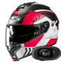 Casque Modulare Apribile HJC C91N Kaon MC1SF + Kit bluetooth 5R Lite Solo