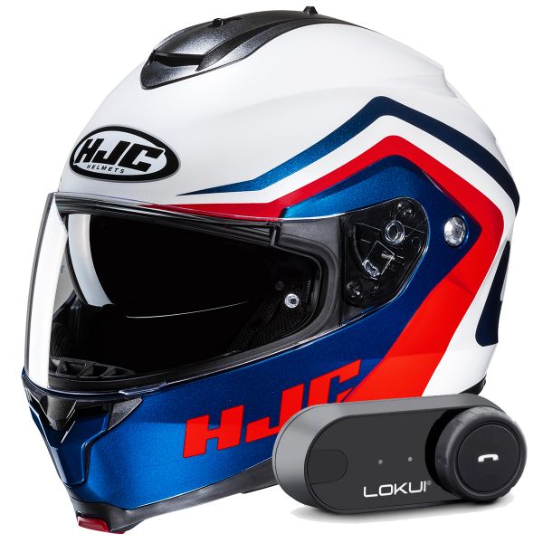 Modulare Apribile HJC C91N Nepos MC21 + Kit Bluetooth Lokui K30 Modulare Apribile HJC C91N Nepos MC21 + Kit Bluetooth Lokui K30