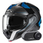 Casque Modulare Apribile HJC F100 Bios MC2 + Kit Bluetooth Lokui K30