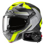 Casque Modulare Apribile HJC F100 Bios MC3HSF + Kit Bluetooth 5S Solo