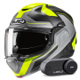 Casque Modulare Apribile HJC F100 Bios MC3HSF + Kit Bluetooth Lokui K30