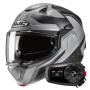 Casque Modulare Apribile HJC F100 Bios MC5SF + Kit Bluetooth 5S Solo