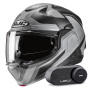 Casque Modulare Apribile HJC F100 Bios MC5SF + Kit Bluetooth Lokui K30