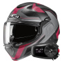Casque Modulare Apribile HJC F100 Bios MC8SF + Kit Bluetooth 5S Solo