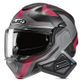 Casque Modulare Apribile HJC F100 Bios MC8SF + Kit Bluetooth BT Mini
