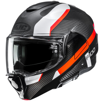 Casque Modulare Apribile HJC F100 Carbon Askan MC6HSF
