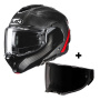Casque Modulare Apribile HJC F100 Carbon Stan MC1 + visiera Dark Smoke